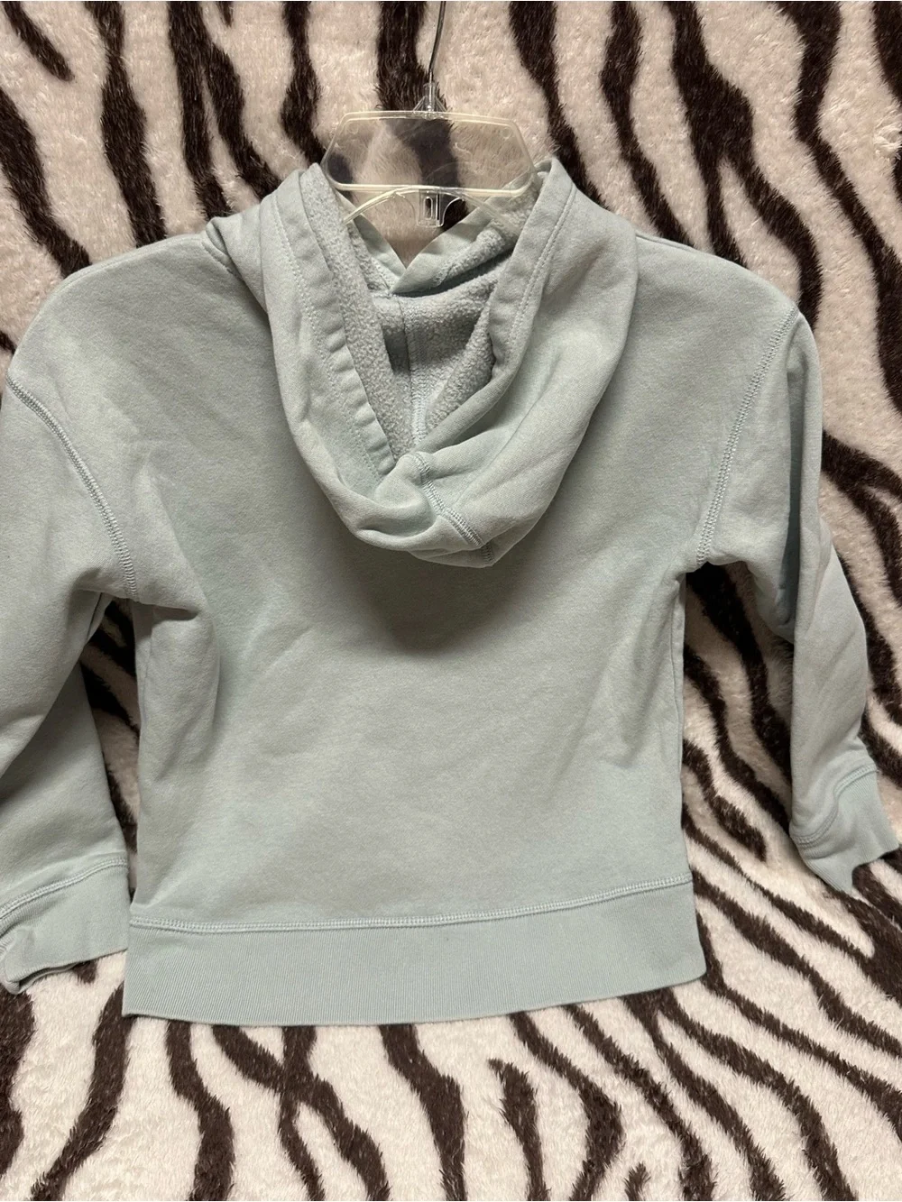 Girls GAP Light Sage Hoodie - Embroidered Logo